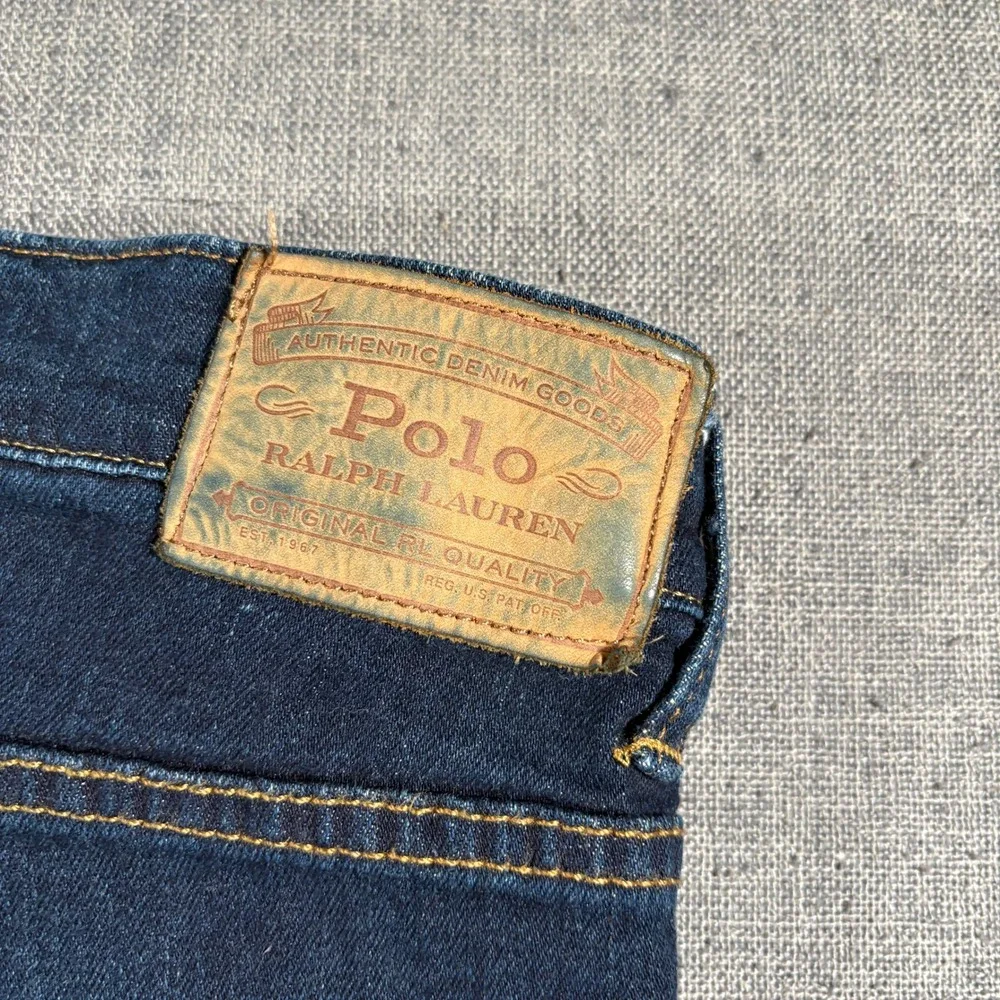 Polo Ralph Lauren Jeans Mens 48x32 Hampton Relaxed Straight Dark Wash Stretch